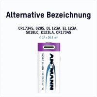 Ansmann 16340 USB-C® Akku 16340 Li-Ion 3.6 V 850 mAh