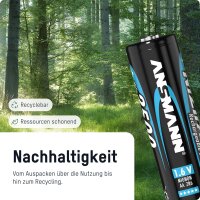 1x4 Ansmann NiZn Akku Mignon AA 2500 mWh