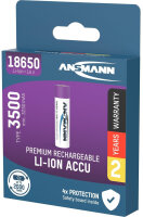 Ansmann Li-Ion 18650 3500mAh 3,6V Akku 12,6Wh       1307-0001