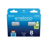 1x8 Panasonic Eneloop Mignon AA 2000mAh Ni-MH...