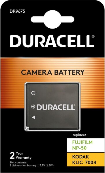 Duracell Li-Ion Akku 770mAh für Fujifilm NP-50/Pentax D-LI68