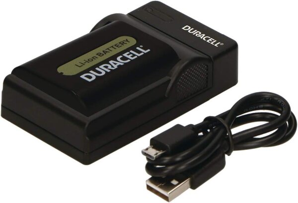 Duracell Ladegerät mit USB Kabel für DR9700A/NP-FH50