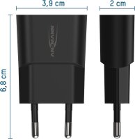 Ansmann Home Charger HC105 1xUSB 1000mA schwarz