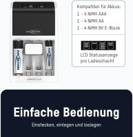 Ansmann Comfort Plus Ladegerät inkl. 4xAA2100 Akku 1001-0094-01