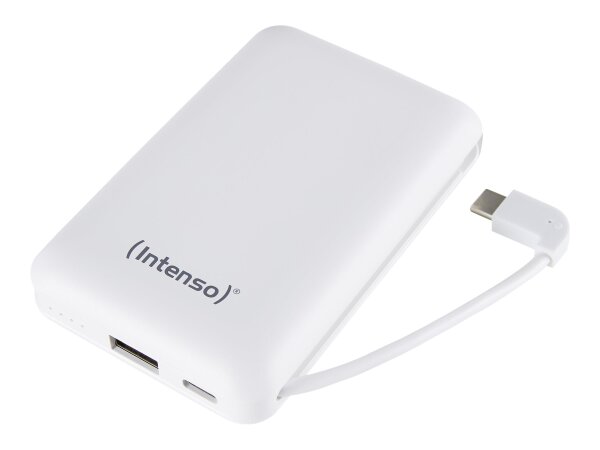 Intenso Powerbank XC10000 white +USB-A zu Type-C Kabel 10000 mAh