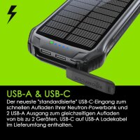 Boompods Neutron Solar Powerbank 10.000mAh weiß