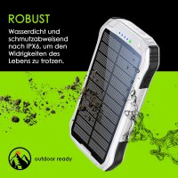 Boompods Neutron Solar Powerbank 10.000mAh weiß