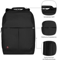Wenger Reload 16 16-Zoll-Laptop-Rucksack mit Tabletfach - schwarz
