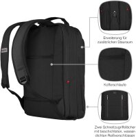 Wenger City Traveler 16-Zoll-Handgepäck-Rucksack mit Tabletfach - schwarz