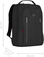Wenger City Traveler 16-Zoll-Handgepäck-Rucksack mit Tabletfach - schwarz