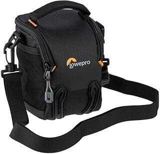 Lowepro Adventura SH 115 III, Kamera-Umhängetasche mit Verstellbarem/Abnehmbarem Schultergurt, Kamerarucksack für Spiegellose Kameras, Kompatibel mit Sony Alpha 6000 Serie, Schwarz