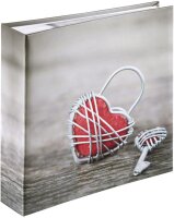 Hama Memo Rustico      22,5x22,5 200 Bild. 10x15 Metal Heart 2168