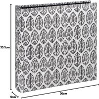 Hama La Fleur Jumbo weiß   30x30 100 schwarze Seiten         2220