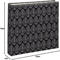Hama La Fleur Jumbo schwarz 30x30 100 weiße Seiten      2219
