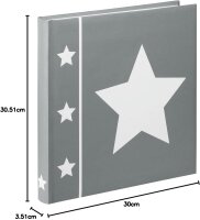 Hama Skies Jumbo grau      30x30 60 weiße Seiten             2335
