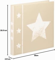 Hama Skies Jumbo beige     30x30 60 weiße Seiten             2336