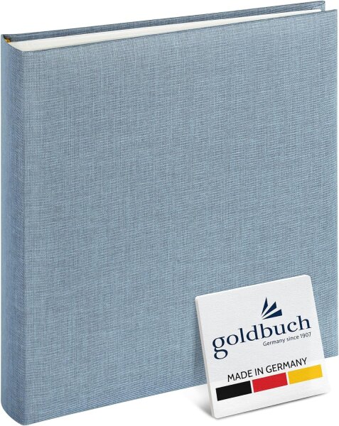 Goldbuch Summertime Trend2 25x25 60 weiße Seiten blau-grau  24607