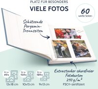 Goldbuch Summertime Trend2 25x25 60 weiße Seiten blau-grau  24607