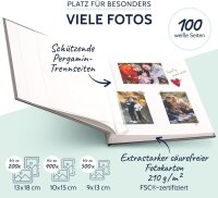 Goldbuch Summertime Trend2 30x31 100 weiße Seiten grau      31606