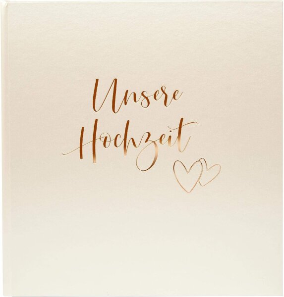 Goldbuch Herzklopfen       30x31 60 weiße Seiten Hochzeit   08174