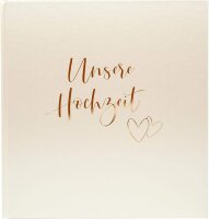 Goldbuch Herzklopfen       30x31 60 weiße Seiten Hochzeit   08174