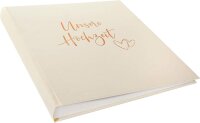Goldbuch Herzklopfen       30x31 60 weiße Seiten Hochzeit   08174