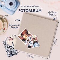 Goldbuch Summertime Trend2 30x31 100 weiße Seiten beige     31605