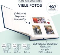 Goldbuch Summertime blau   30x31 100 weiße Seiten           31708