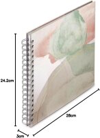 Hama Watercolor grün       28x24 50 ws. Seiten Spiral-Album  7603