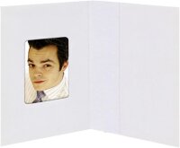 1x100 Daiber Passbildmappen weißmatt 3,8x5,8cm