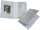 1x100 Daiber Passbildmappen Wolkendesign grau 3,1x4,2cm