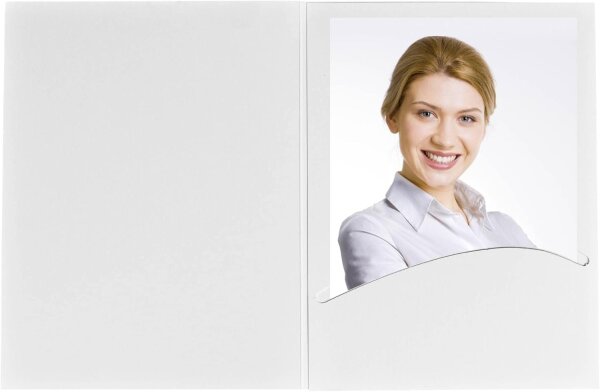 1x100 Daiber Portraitmappen Profi-Line  10x15cm weißmatt