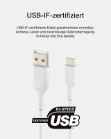 Belkin USB-C/USB-A Kabel      1m PVC, weiß...