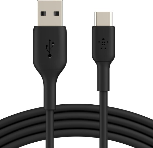 Belkin USB-C/USB-A Kabel      2m PVC, schwarz        CAB001bt2MBK