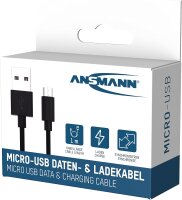 Ansmann Daten und Ladekabel USB zu Micro-USB 100cm