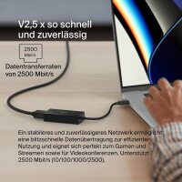 Belkin USB-C auf 2,5GB Ethernet- Adapter, schwarz      INC012btBK