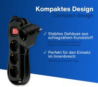 REV Steckdosenleiste 3+1-fach 2m + Schalter schwarz...