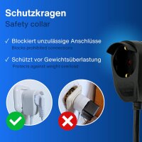 REV Steckdosenleiste 3+1-fach 2m + Schalter schwarz Powersplit
