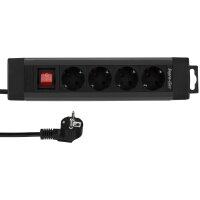 REV Steckdosenleiste 4-fach 1,9m Supraline m. Schalter anthrazit