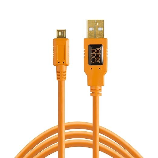 Tether Tools TetherPro USB 2.0 A Male to Micro B 5-pin orange