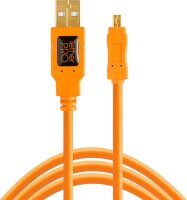 Tether Tools TetherPro USB 2.0 A to Mini-B 8 pin 15 ORG