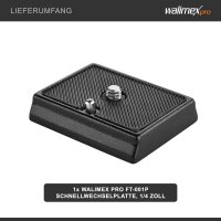 walimex Universal Schnell- wechselplatte, 1/4 Zoll