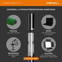 walimex TELESKOP Hintergrundsystem, 120-307cm