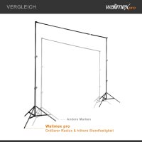 walimex TELESKOP Hintergrundsystem, 120-307cm