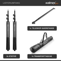 walimex TELESKOP Hintergrundsystem, 120-307cm