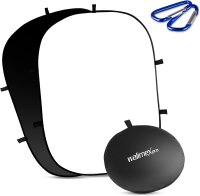 walimex pro Falthintergrund 150x200cm schwarz/weiß PE