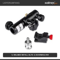 walimex Metall Blitz- und Schirmhalter
