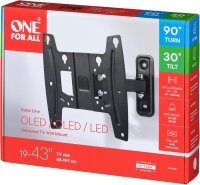 One for All TV Wandhalterung 42 Solid Turn 90