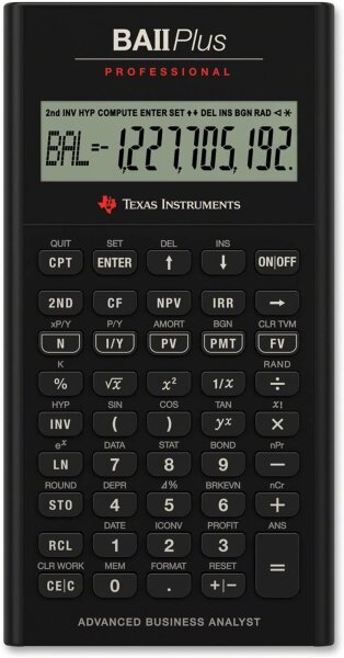 Texas Instruments BA II Plus Professional IIBAPRO/FC/3E12/A