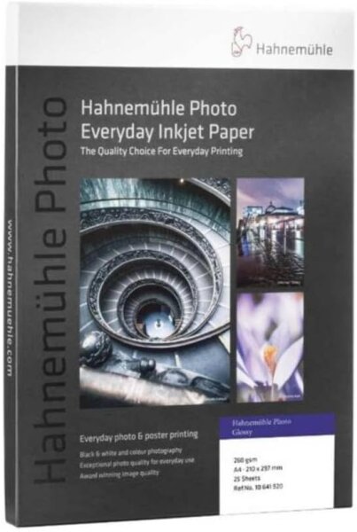 Hahnemühle Photo Glossy      A 4 260 g, 25 Blatt